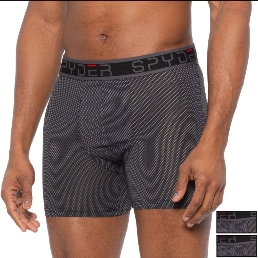 🆕 Spyder Performance Boxer Briefs - 3 Pack - L